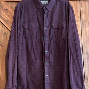 American Rag Red Casual Button Down Shirt